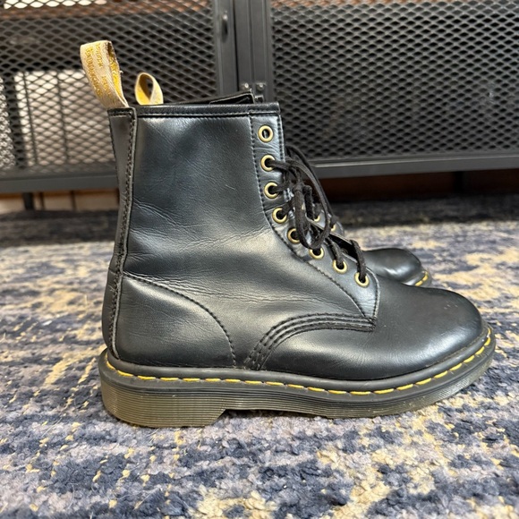 Dr. Martens 1460 Vegan Felix Lace Up Boots Women’s Size 7 Black - Picture 1 of 9